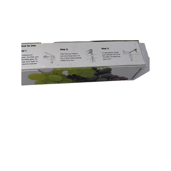 Corkcicle Wine Cooler Chiller Reusable Cork Stopper New in Box - Picture 5 of 5